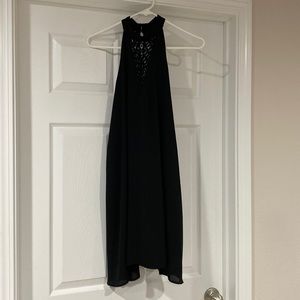 Black Halter Top Dress
